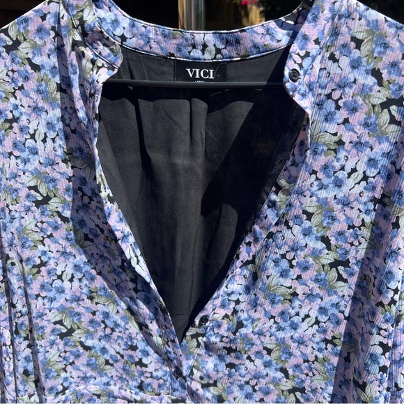 Vici Floral Long Sleeve Mini Dress - Picture 2 of 4